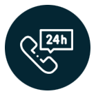 ícone atendimento 24h