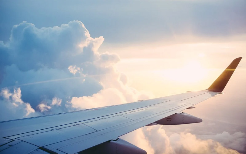 O que fazer em Cancún: descubra os melhores passeios 9 Imagem da janela de um avião em voo