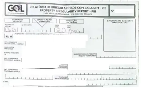 Bagagem extraviada, perdida ou danificada? Saiba mais sobre o PIR! 2 PIR – PIR