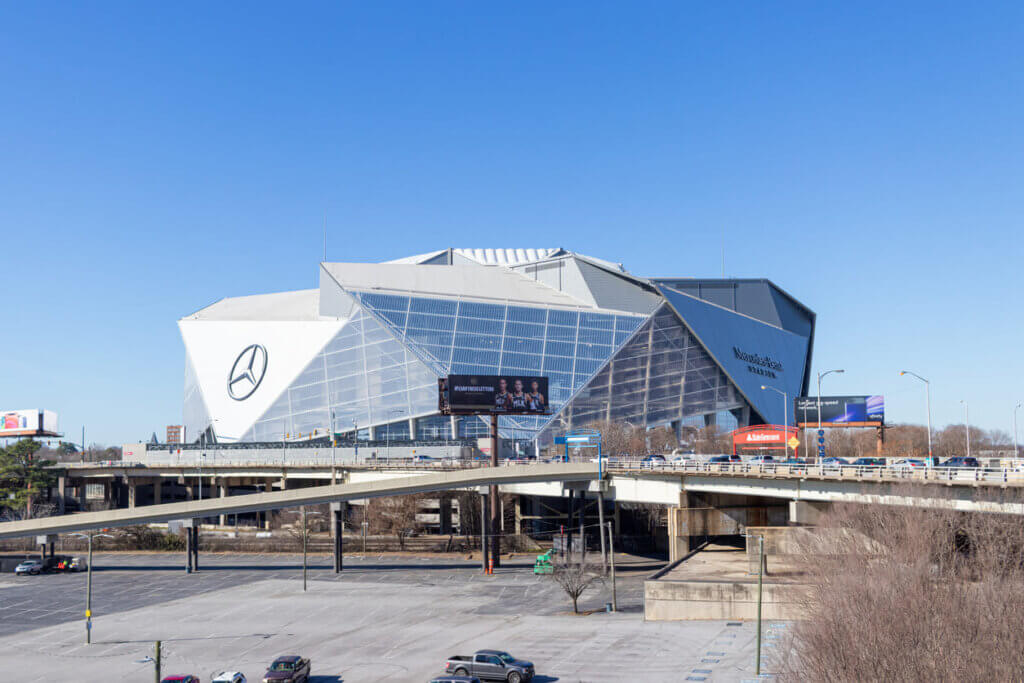 O estádio: Mercedes-Benz Stadium