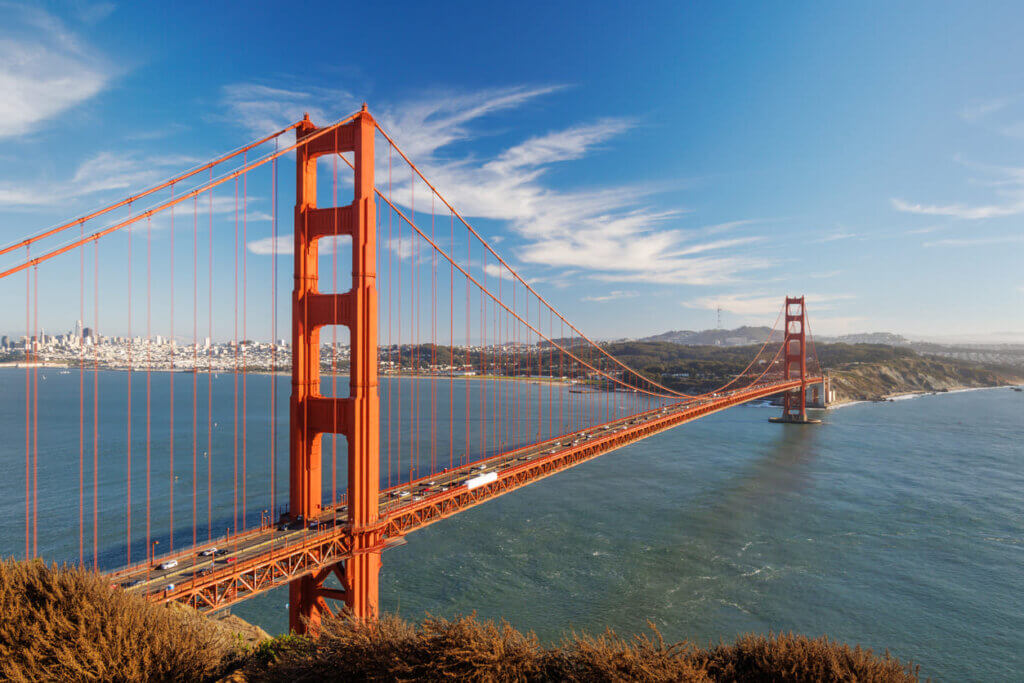 Vista da Golden Gate Bridge