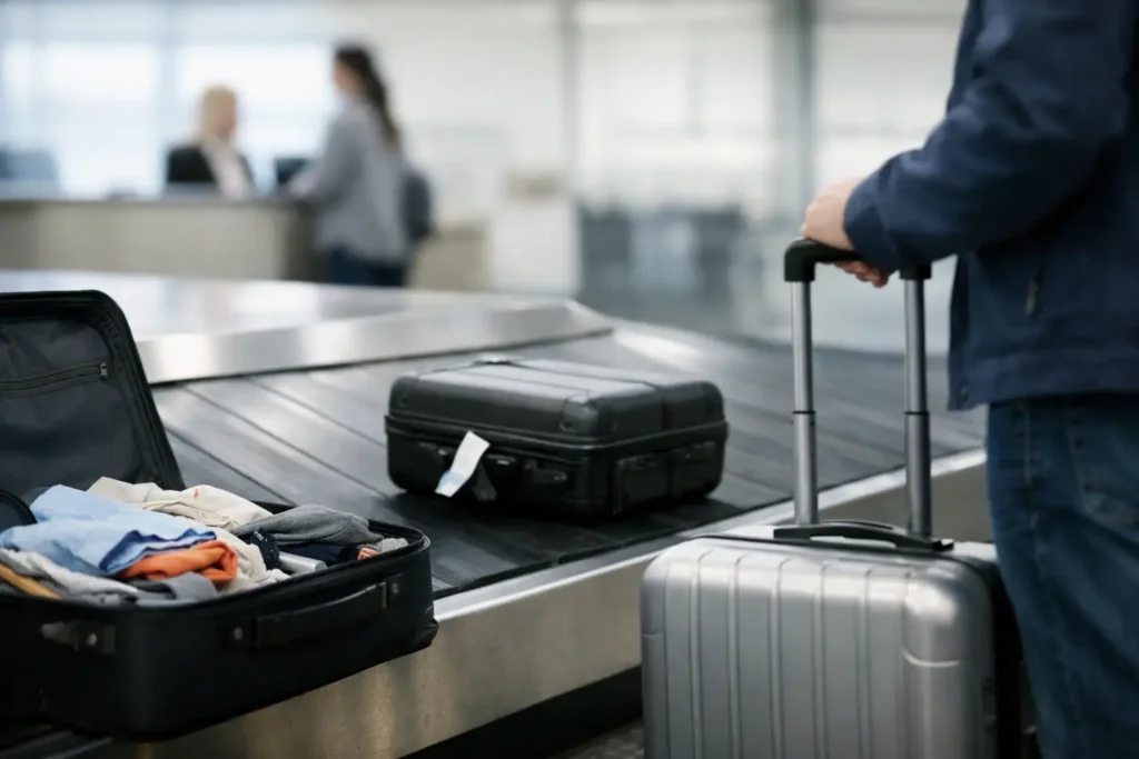 Cobertura para bagagem extraviada em viagem