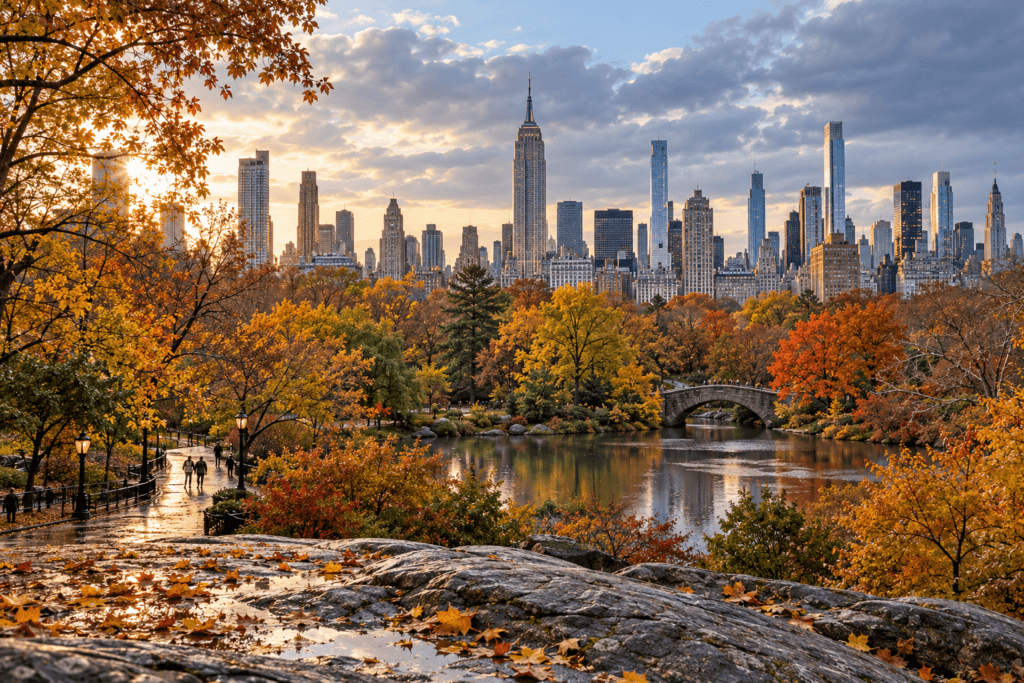 Nova York clima: temperatura, chuva e neve mês a mês 1 Nova York clima